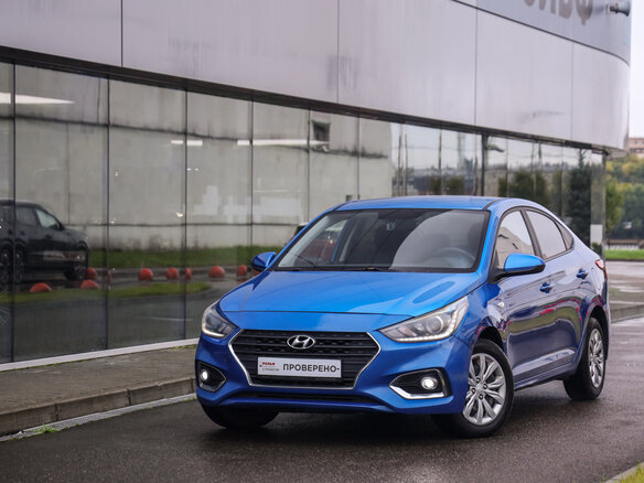 2020 Hyundai Solaris II Рестайлинг, синий, 1224777 рублей