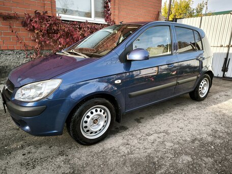 2009 Hyundai Getz I Рестайлинг, синий, 500000 рублей, вид 4
