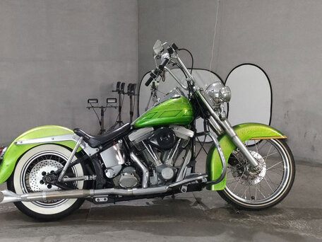 1989 Harley-Davidson Softail Custom, зелёный, 598000 рублей, вид 1