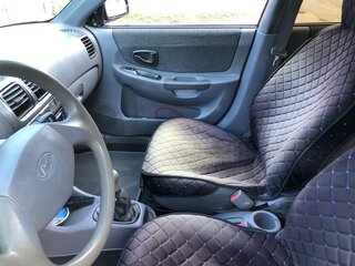 2007 Hyundai Accent ТагАЗ II, синий, 340000 рублей, вид 4