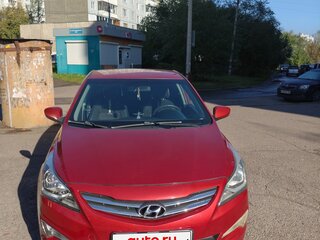2015 Hyundai Solaris I Рестайлинг, красный, 845000 рублей, вид 2