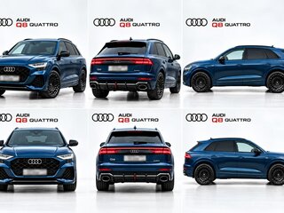 2021 Audi Q8 55 TFSI I (4M), синий, 6500000 рублей, вид 1