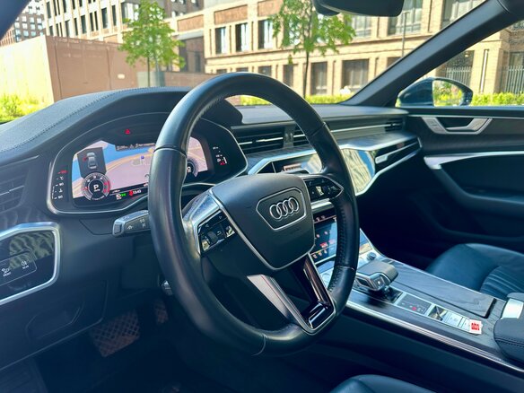 2020 Audi A6 40 TDI V (C8), синий, 3690000 рублей - вид 15