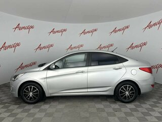 2014 Hyundai Solaris I Рестайлинг, серебристый, 875000 рублей, вид 2