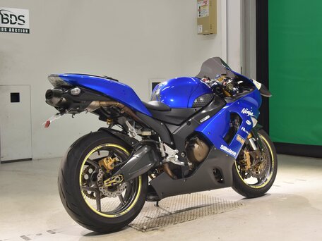 2005 Kawasaki ZX-6R Ninja, синий, 550000 рублей, вид 3