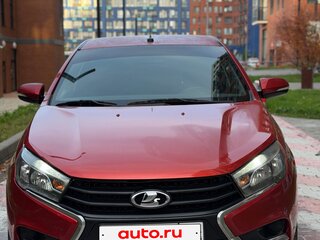 2015 Lada (ВАЗ) Vesta I, красный, 565000 рублей, вид 4
