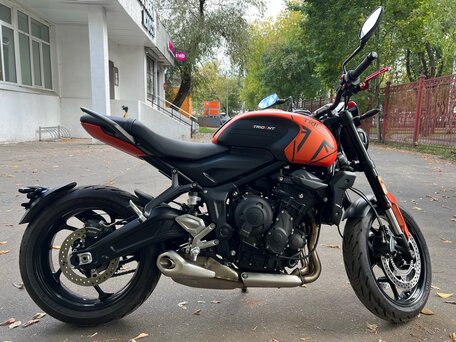 2022 Triumph Trident 660, оранжевый, 870000 рублей, вид 5