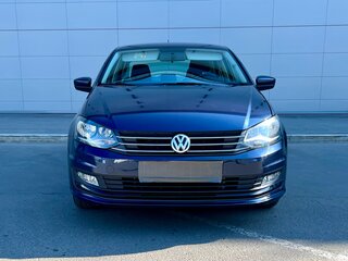 2016 Volkswagen Polo V Рестайлинг, синий, 880000 рублей, вид 3