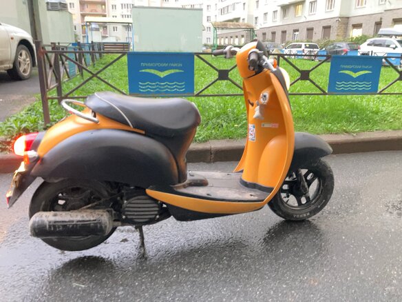 2007 Honda Crea Scoopy, оранжевый, 70000 рублей - вид 6