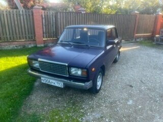 1998 Lada (ВАЗ) 2107, фиолетовый, 300000 рублей, вид 2
