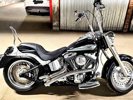 2009 Harley-Davidson Fat Boy, чёрный, 890000 рублей, вид 4