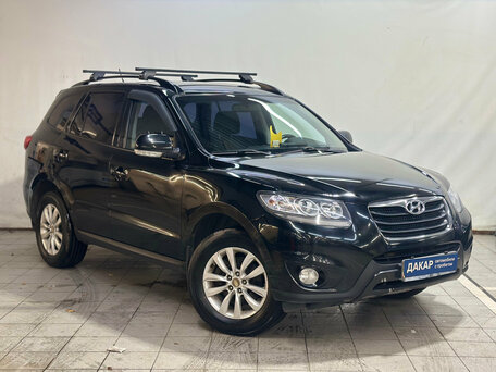 2011 Hyundai Santa Fe II Рестайлинг, чёрный, 1030000 рублей, вид 2