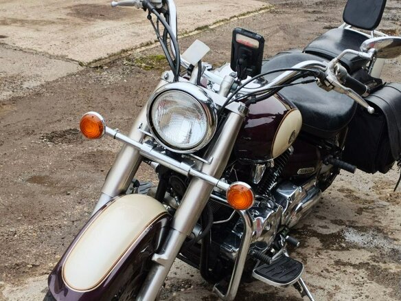 2001 Yamaha XVS1100, красный, 550000 рублей