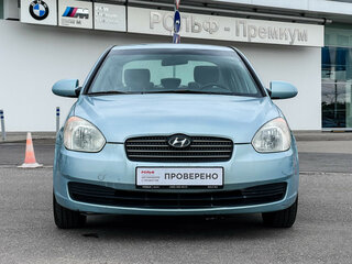 2008 Hyundai Verna II, голубой, 329000 рублей, вид 2