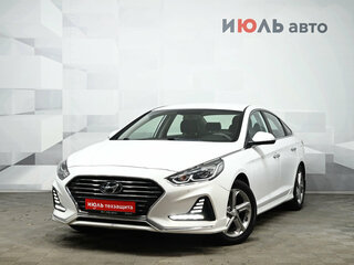 2018 Hyundai Sonata VII (LF) Рестайлинг, белый, 1550000 рублей, вид 1