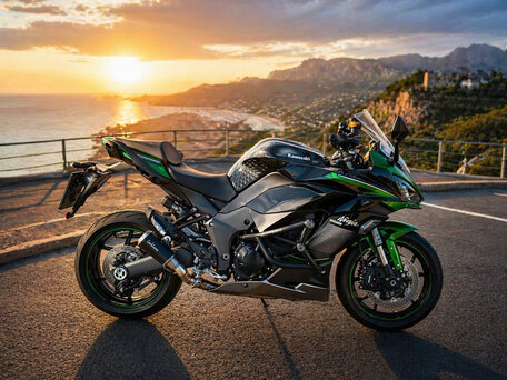 2023 Kawasaki Ninja 1000 SX, зелёный, 1350000 рублей, вид 1