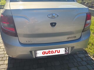 2014 Lada (ВАЗ) Granta I, серебристый, 470000 рублей, вид 4