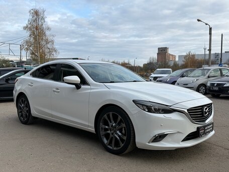 2016 Mazda 6 III (GJ) Рестайлинг, белый, вид 4
