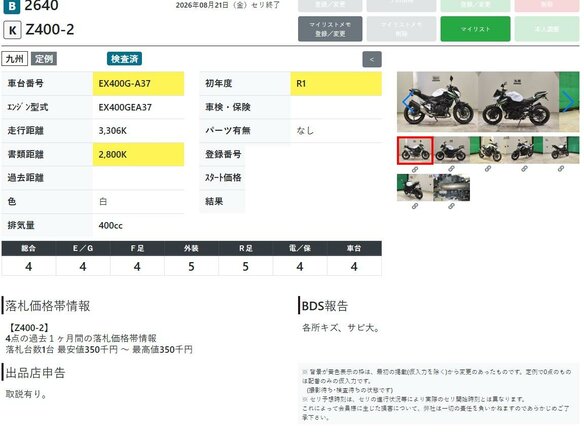 2019 Kawasaki Z 400, белый, 619000 рублей - вид 7