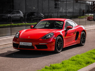 2018 Porsche Cayman III 718 (982), красный, 6290000 рублей, вид 3
