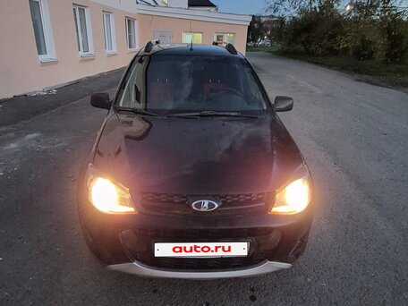 2016 Lada (ВАЗ) Kalina II, чёрный, 550000 рублей, вид 3