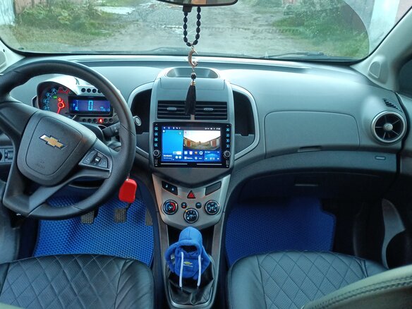 2012 Chevrolet Aveo II, синий, 649000 рублей - вид 10