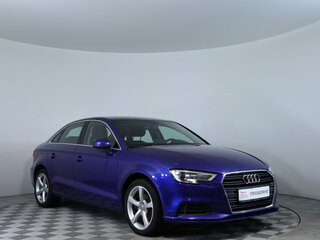 2017 Audi A3 III (8V) Рестайлинг, синий, 1747900 рублей, вид 3