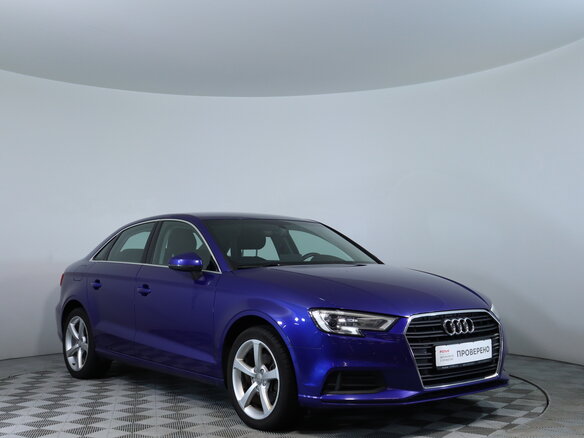 2017 Audi A3 III (8V) Рестайлинг, синий, 1747900 рублей - вид 2