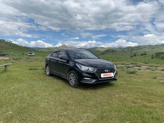 2017 Hyundai Solaris II, чёрный, 990000 рублей, вид 3