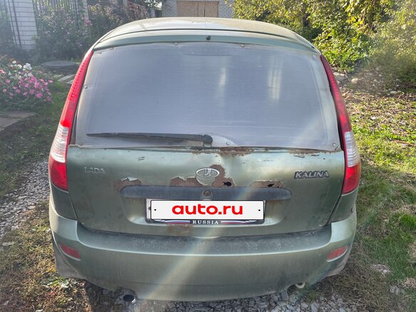 2011 Lada (ВАЗ) Kalina I, зелёный, 160000 рублей - вид 4