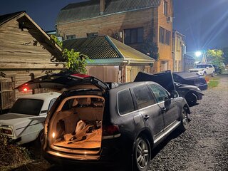 2007 Volkswagen Touareg I Рестайлинг, чёрный, 600000 рублей, вид 3