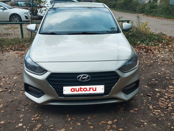 2018 Hyundai Solaris II, бежевый - вид 1