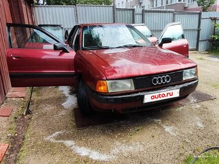 1987 Audi 80 IV (B3), красный, 150000 рублей, вид 2