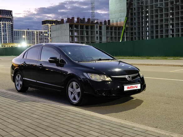 2007 Honda Civic VIII, чёрный, 695000 рублей - вид 1