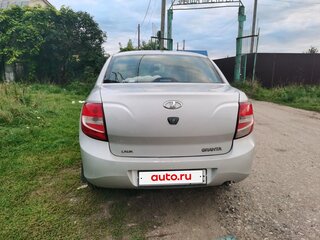 2014 Lada (ВАЗ) Granta I, серебристый, 445000 рублей, вид 4