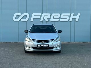 2015 Hyundai Solaris I Рестайлинг, серебристый, 1165000 рублей, вид 3