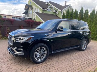 2020 Infiniti QX80 I Рестайлинг 3, чёрный, 4680000 рублей, вид 2