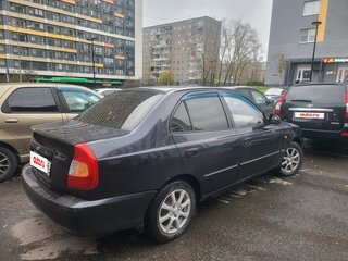2007 Hyundai Accent ТагАЗ II, чёрный, 175000 рублей, вид 2