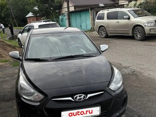 2013 Hyundai Solaris I, чёрный, 600000 рублей, вид 1