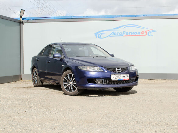 2006 Mazda 6 I (GG) Рестайлинг, синий, 291000 рублей - вид 4