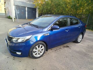 2016 Kia Rio III Рестайлинг, синий, 1100000 рублей, вид 1