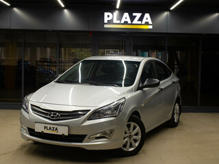 2016 Hyundai Solaris I Рестайлинг, серебристый, 849000 рублей, вид 1