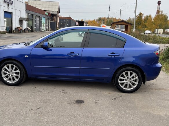 2008 Mazda 3 I (BK) Рестайлинг, синий, 520000 рублей - вид 6