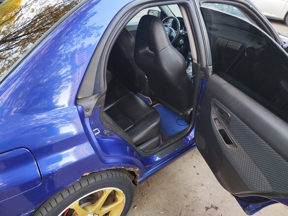 2006 Subaru Impreza II Рестайлинг 2, синий, 800000 рублей - вид 14