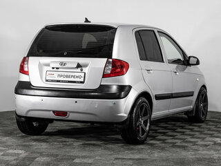 2007 Hyundai Getz I Рестайлинг, серебристый, 449000 рублей, вид 5