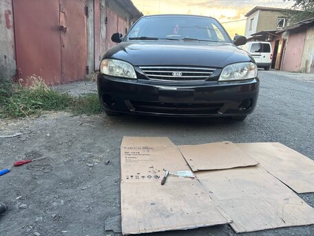 2008 Kia Spectra I Рестайлинг 2, чёрный, 340000 рублей, вид 2
