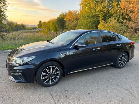2019 Kia Optima IV Рестайлинг, синий, 1855000 рублей - вид 9
