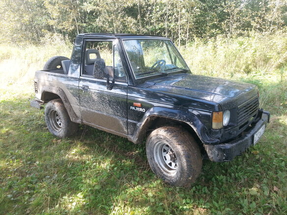 1986 Mitsubishi Pajero I, чёрный - вид 2