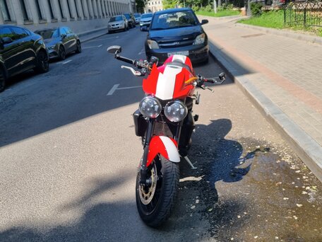 2011 Triumph Speed Triple, красный, 550000 рублей, вид 4