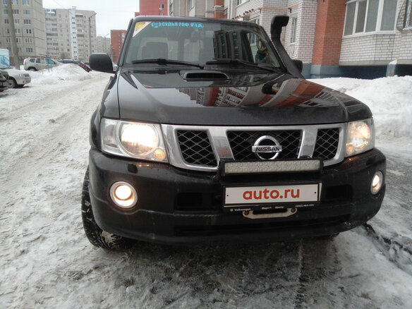 2007 Nissan Patrol V (Y61) Рестайлинг, чёрный - вид 2